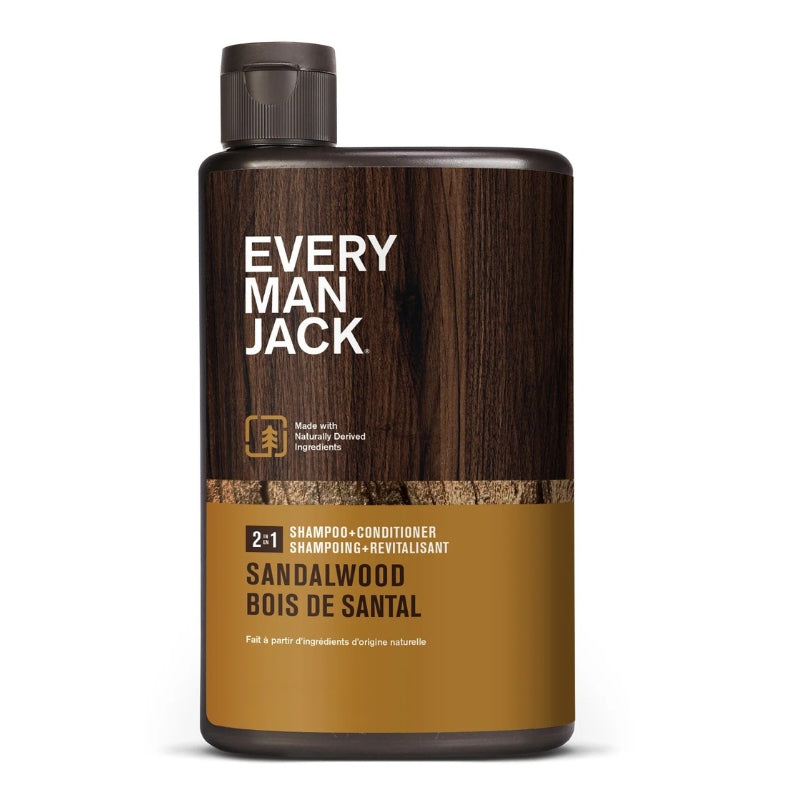 every man jack Shampoing + revitalisant 2 en 1 - Bois de santal 