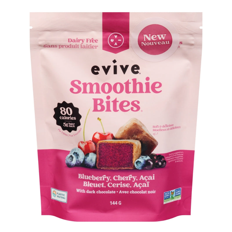 Evive - Smoothie bites - bleuet, cerise, acaÏ - 144 g