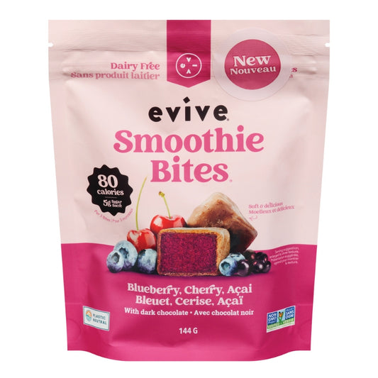 Evive - Smoothie bites - bleuet, cerise, acaÏ - 144 g