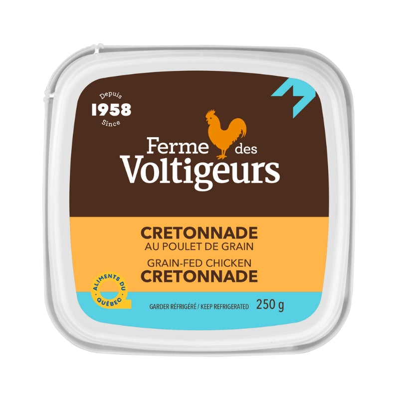 Ferme voltigeurs Cretonnade au poulet de grain