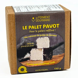 Le ferment Gourmand - Fauxmage de graines de tournesol - Le palet pavot