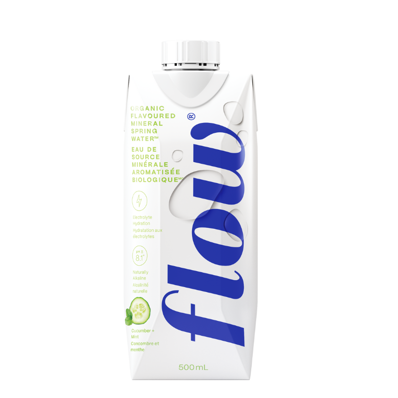Flow Eau de Source Alcaline - Concombre et Menthe