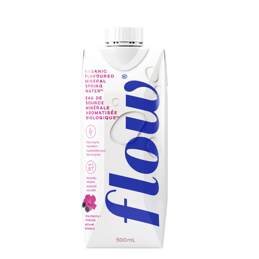 Flow Eau de Source Alcaline - Mûre et Hibiscus
