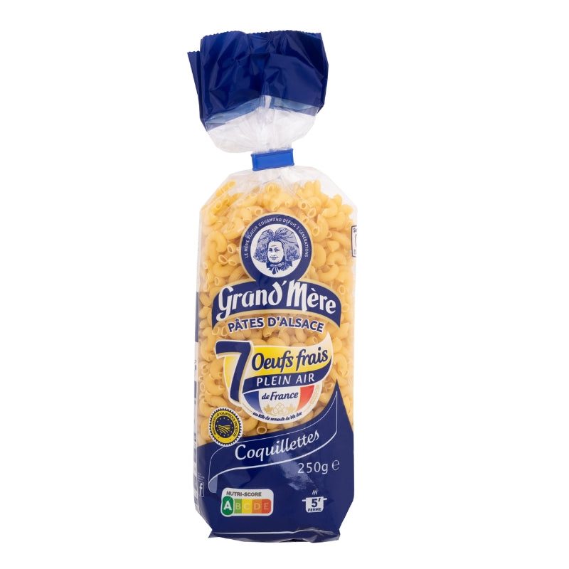Grand'Mère - Pâtes d'alsace œufs frais - Coquillettes - 250 g