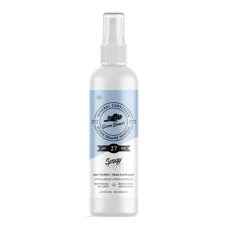 green beaver Écran Solaire minnéral en vaporisateur FPS 27 