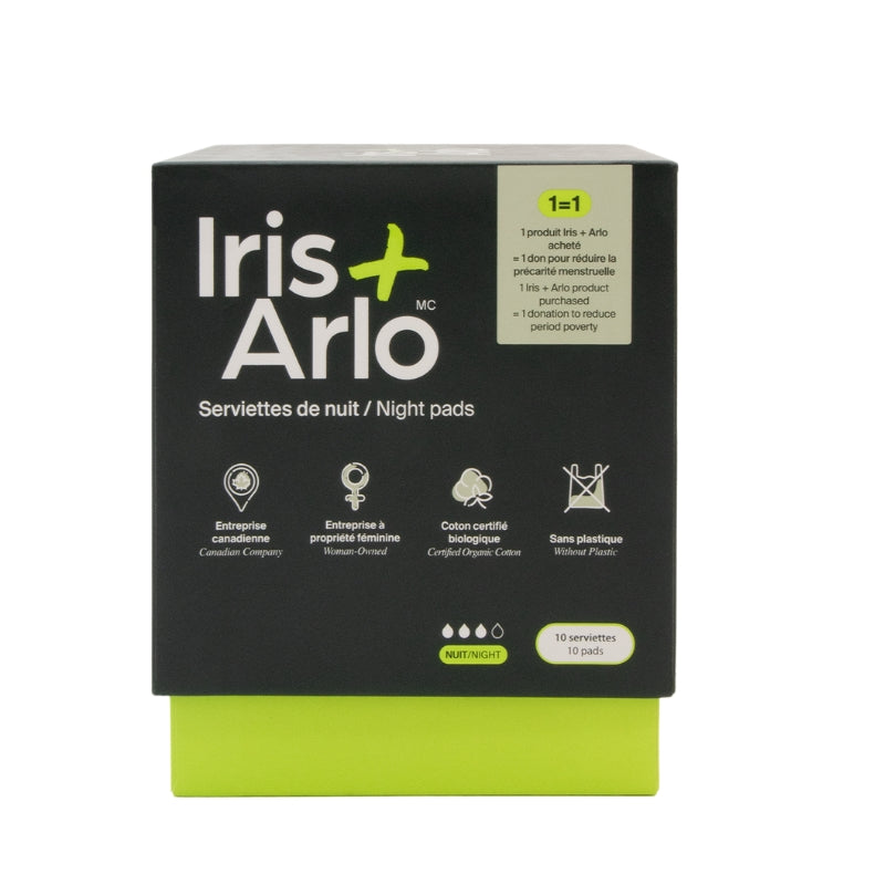 Iris + Arlo Serviette de jour coton biologique - Nuit