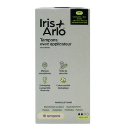 Iris + Arlo Tampons avec applicateur biologique - Régulier