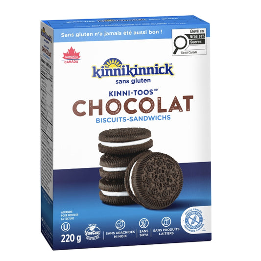 kinnikinnick KinniTOOS Biscuits Crème au chocolat