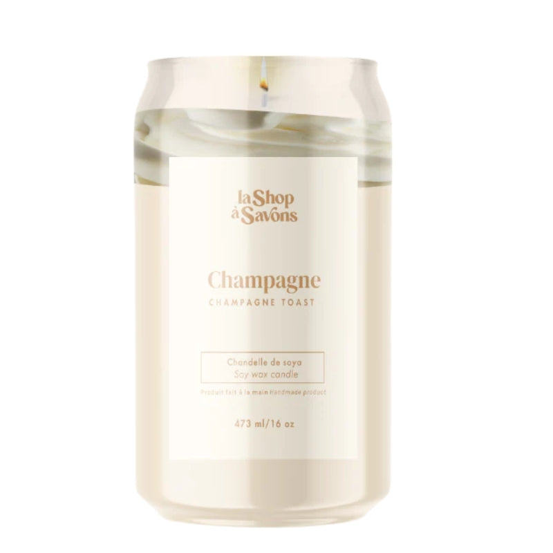 la shop a savons Chandelle de soya - Champagne