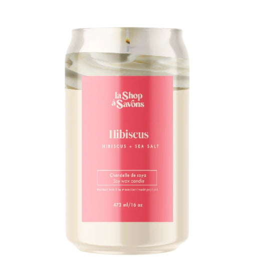 la shop a savons Chandelle de soya - Hibiscus marin