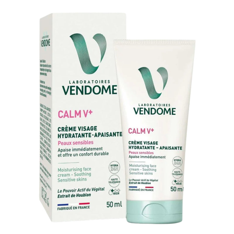 Laboratoires Vendome - Calm V+ - Crème visage hydratante apaisante - 50  ml