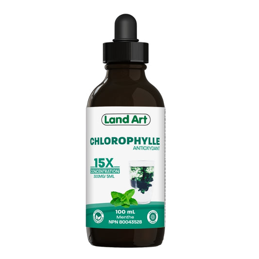 Land Art chlorophylle concentrée 15x saveur menthe 100 ml