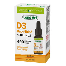 d3 bébé 400 ui biologique 490 doses sans saveur 13.5 ml