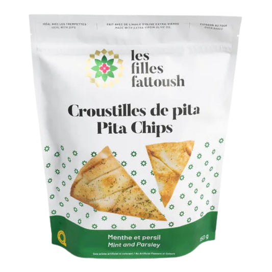 Les filles fattoush - Croustilles de pita - Menthe et persil - 150 g