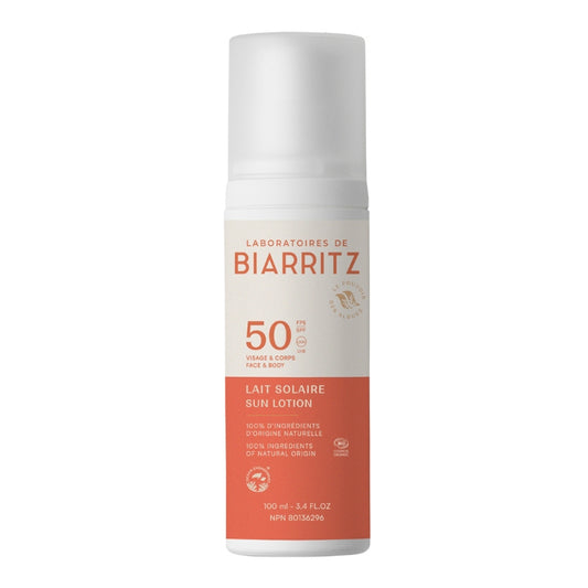 Les laboratoires biarritz lait solaire 50 spf 100 ml