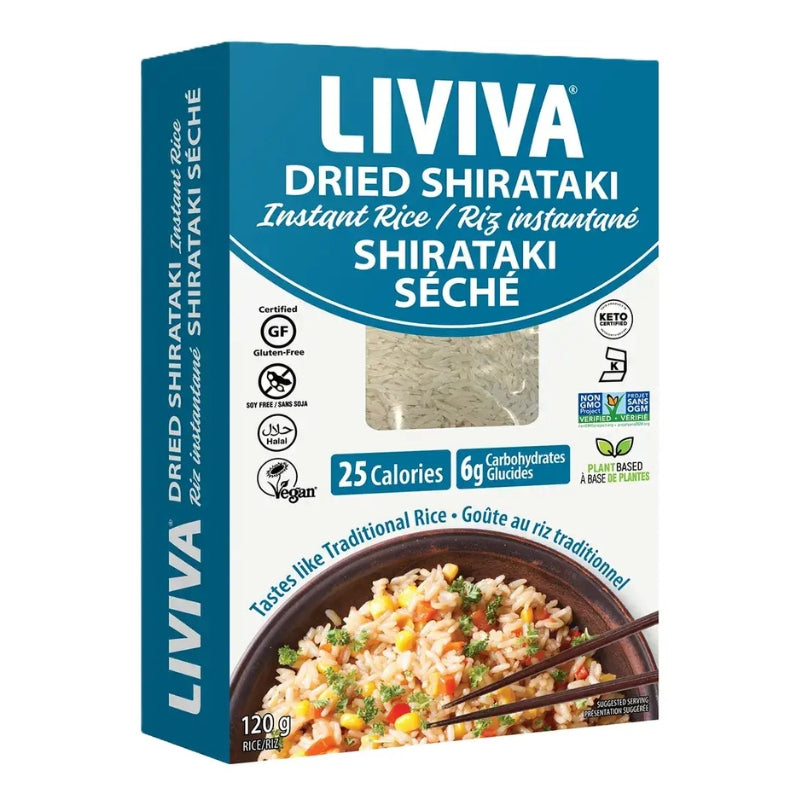 Liviva - Riz instantané shirataki séché - 120 g