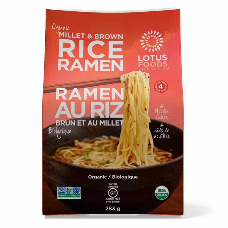 Ramen au riz brun et millet
