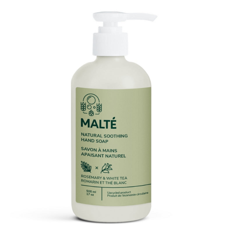 Malté Savon à mains Naturel - Romarin et Thé Blanc