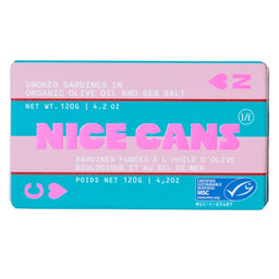 Nice Cans - Sardines - Fumées huile d'olive sel de mer - 120 g