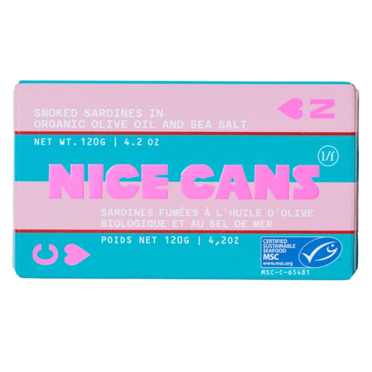 Nice Cans - Sardines - Fumées huile d'olive sel de mer - 120 g