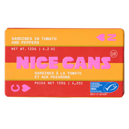 Nice Cans - Sardines à tomate et aux poivrons - 120 g