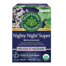 Thé Bio Nighty Night Super avec Valériane