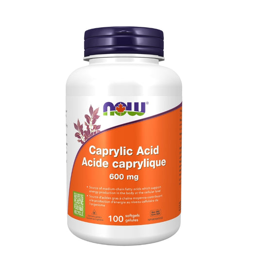 now acide caprylique 600mg 100 gélules