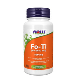 now fo-ti ho shou wu 560mg tonifiant pour le sang sans ogm 100 capsules végétales