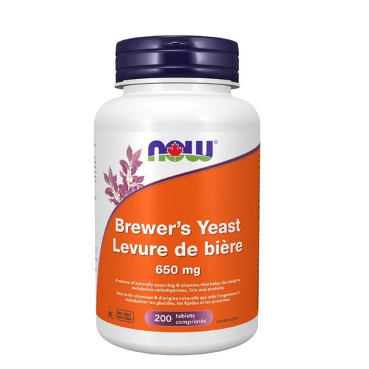 now levure de bière 650 mg sans ogm source de vitamine b200 comprimés