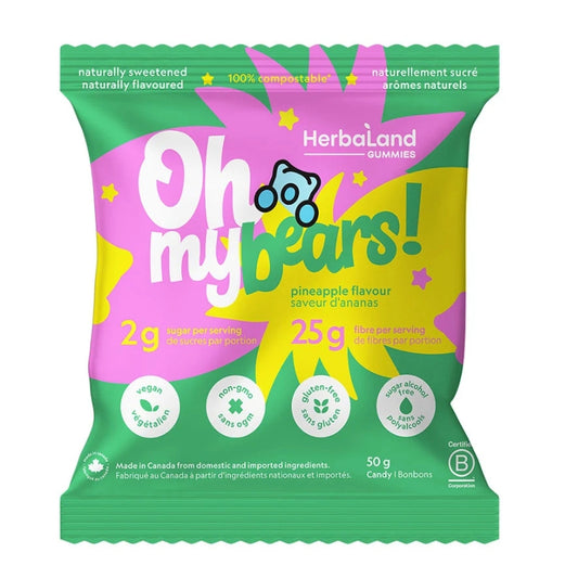 Herbaland Bonbons gélifiés Oh my bears - Ananas