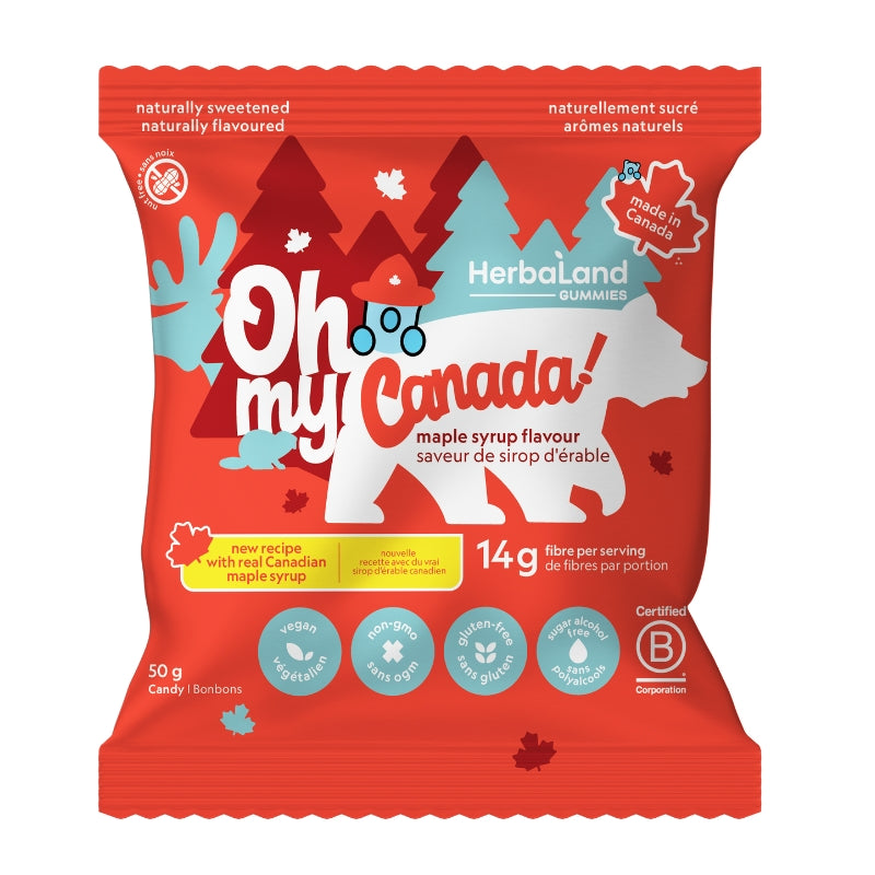 Herbaland - Bonbons gélifiés Oh my Canada - Sirop d'érable