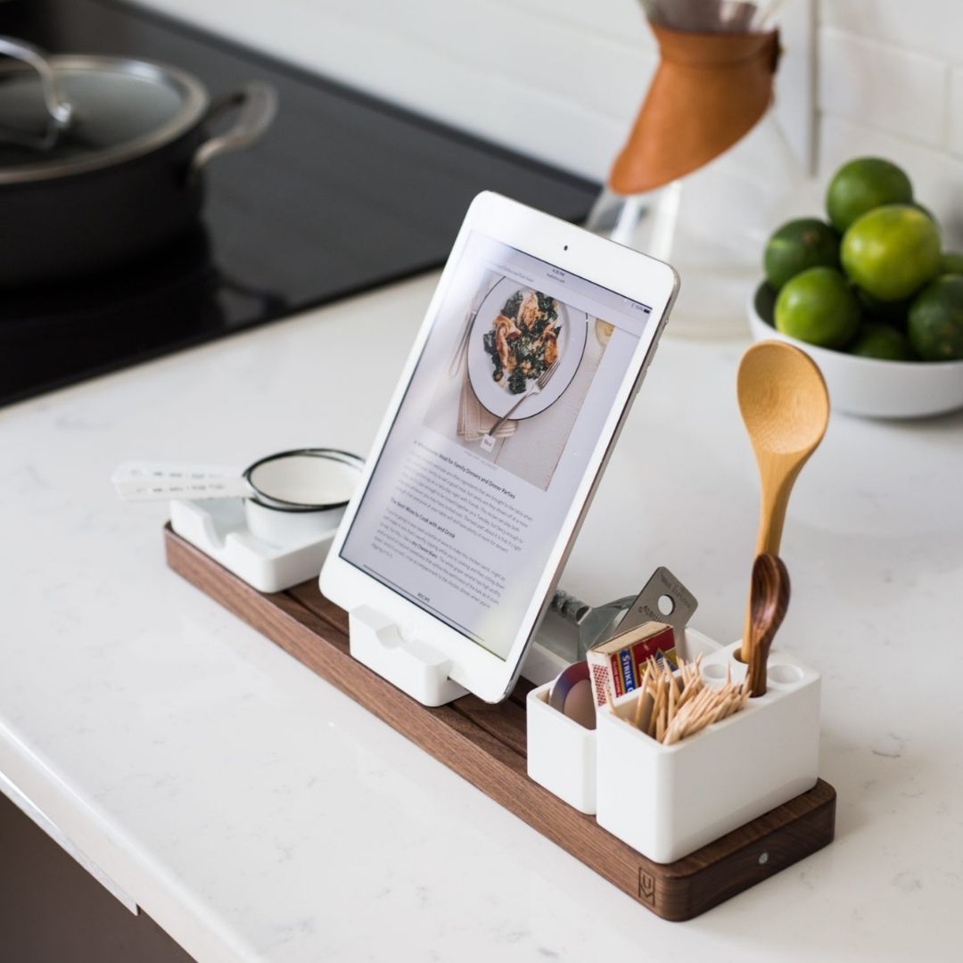 Ipad avec organisateur de cuisine