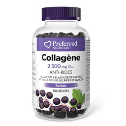 Preferred nutrition - Collagène 2500 mg - Sureau - 110 gel