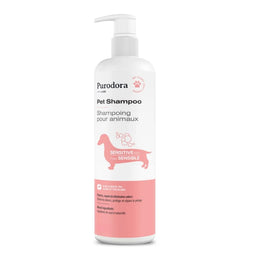 purodora Shampoing pour animaux à la peau sensible - Aloès & thé blanc