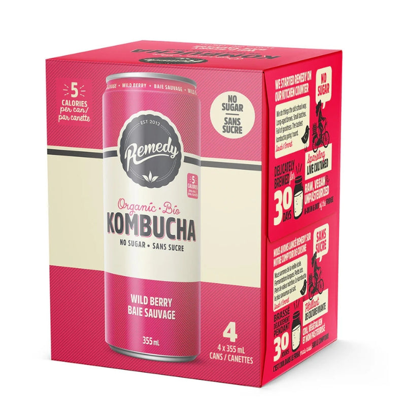remedy Kombucha Biologique - Baie Sauvage