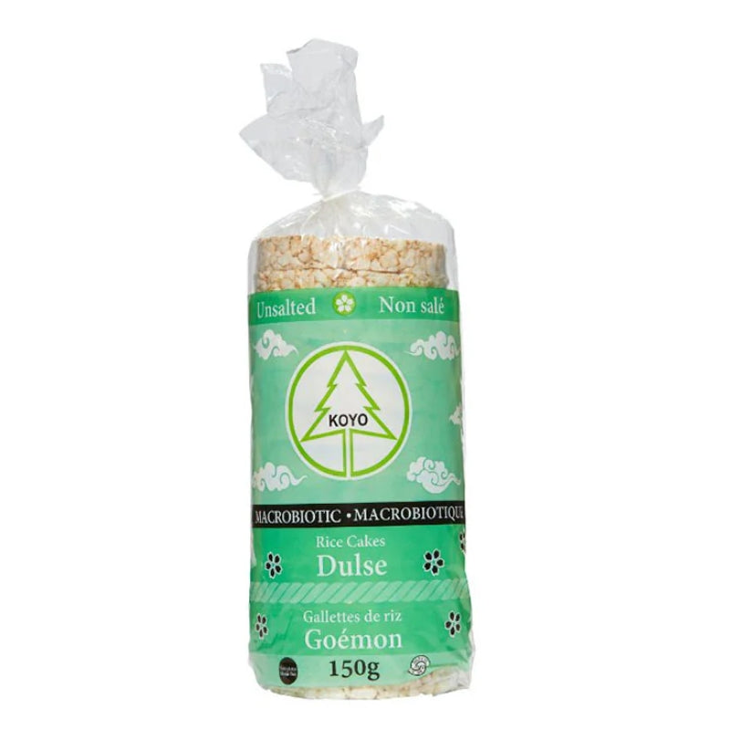 Koyo foods Galettes de Riz Goémon Non Salé Rice cakes - Unsalted - Dulse seaweed - Organic