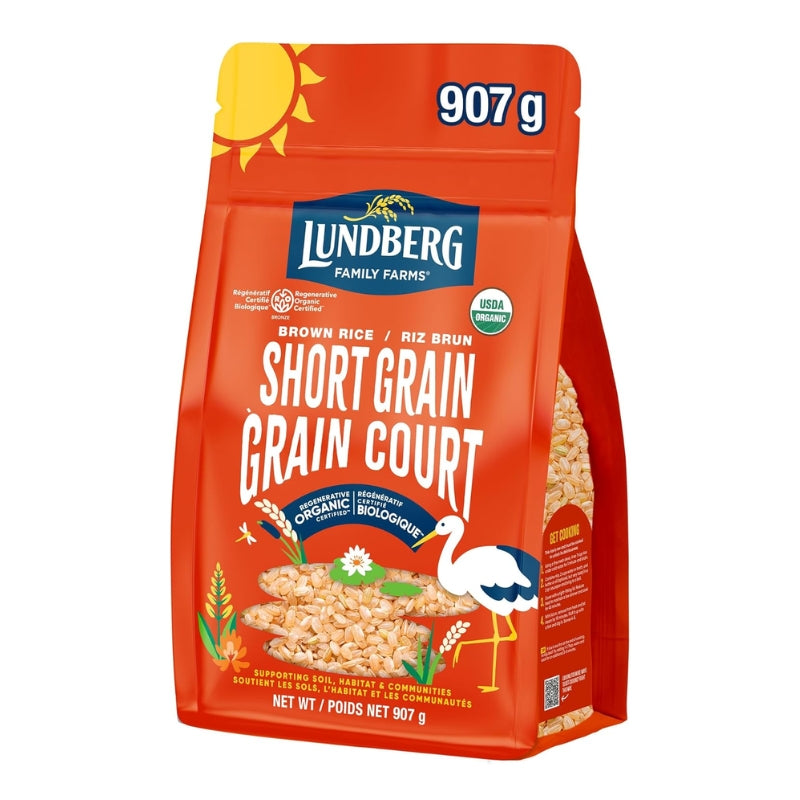 Lundberg Riz Brun à Grain Court Biologique
