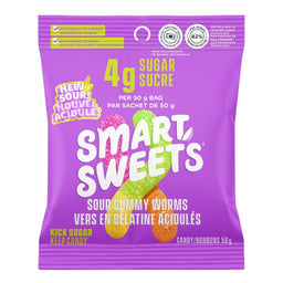 Smart sweets - Bonbons vers en gélatine acidulés - 50 g