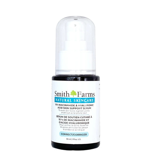 Smith Farms Sérum de soutient cutané à 10% niacinamide et d'acide hyaluronique