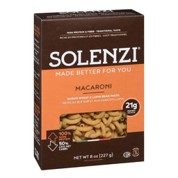 Solenzi - Pâtes macaroni - blé dur et aux haricots lupin - 227 g