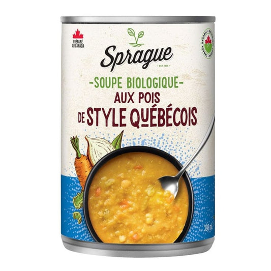 Sprague - Soupe bio - Aux pois style québécois - 398 ml
