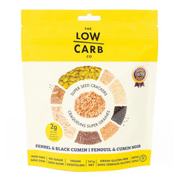 The Low Carb co - Craquelins - Fenouil & cumin noir - 101 g
