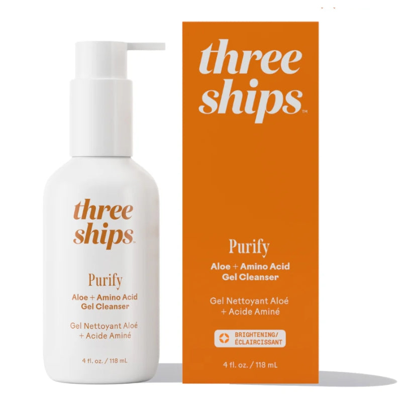 three ships Purify gel nettoyant - Aloe + acide aminé