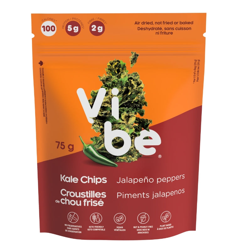 vibe Croustilles de chou frisé - Piments jalapenos