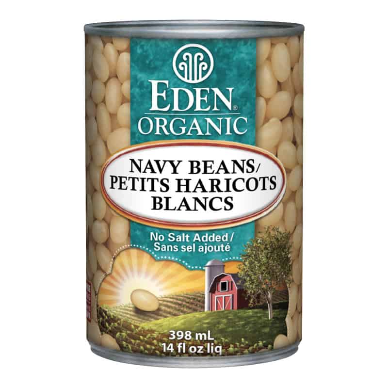 Organic navy beans no salt added
