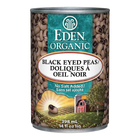 Organic black eyed peas no salt added