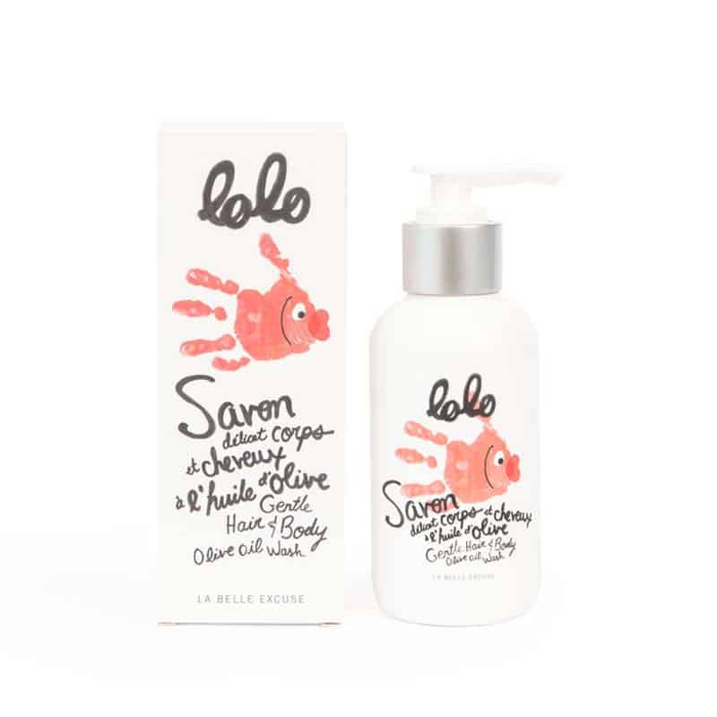 Lolo La Belle Excuse - Savon Délicat Corps et Cheveux -Huile d'Olive 125 ml