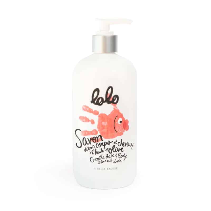 Lolo La Belle Excuse - Savon  Délicat Corps et Cheveux -Huile d'Olive 500 ml