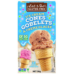 Let's do gluten free cônes gobelets crème glacée sans gluten