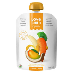 Puree - Bananas carrots mangoes coconut Organic